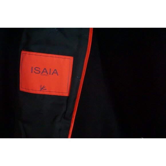 Isaia Navy Blue 100% Cashmere Womens Pea Coat Jacket Sz 40R BRAND NEW - Picture 4 of 5